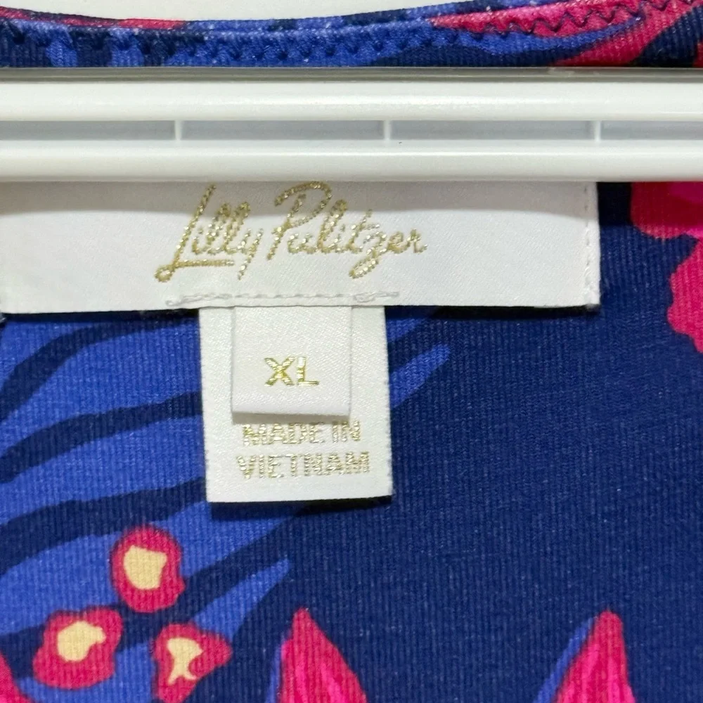 LILLY PULITZER SIZE X-LARGE LORALEI SKIRTED ROMPER NEVER ENDING SUMMER - Picture 4 of 8